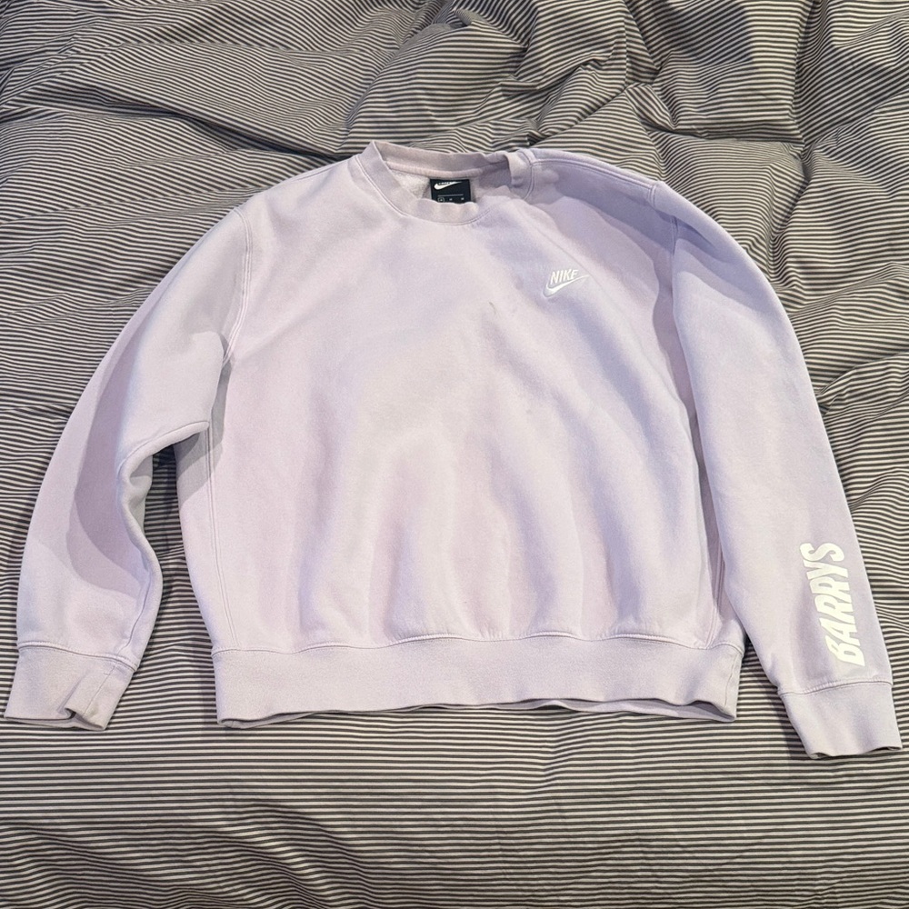 Nike Light Purple Sweatshirt with White Logo